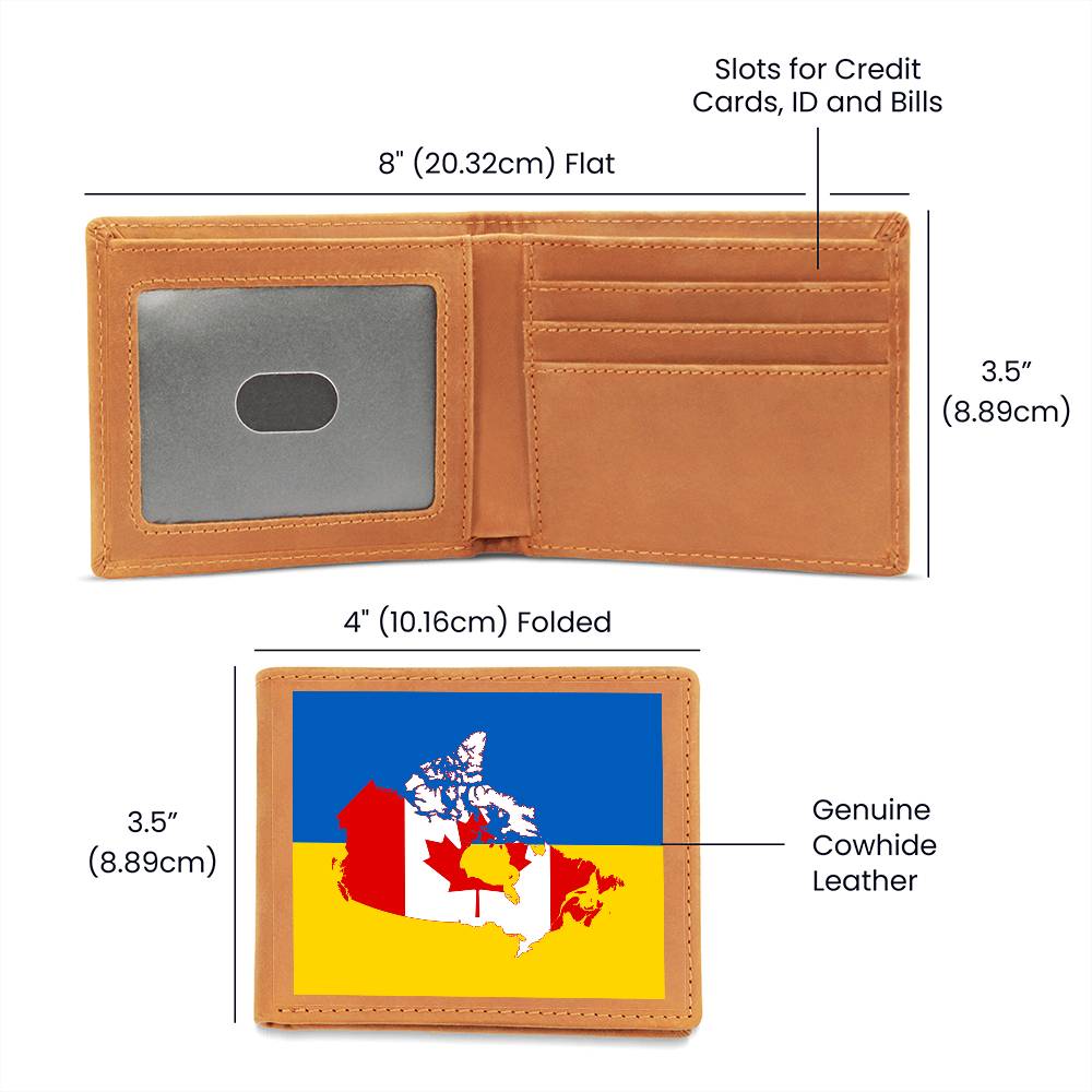 Ukrainian-Canadian - Leather Wallet