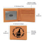 Merry Christmas From New Hampshire - Leather Wallet