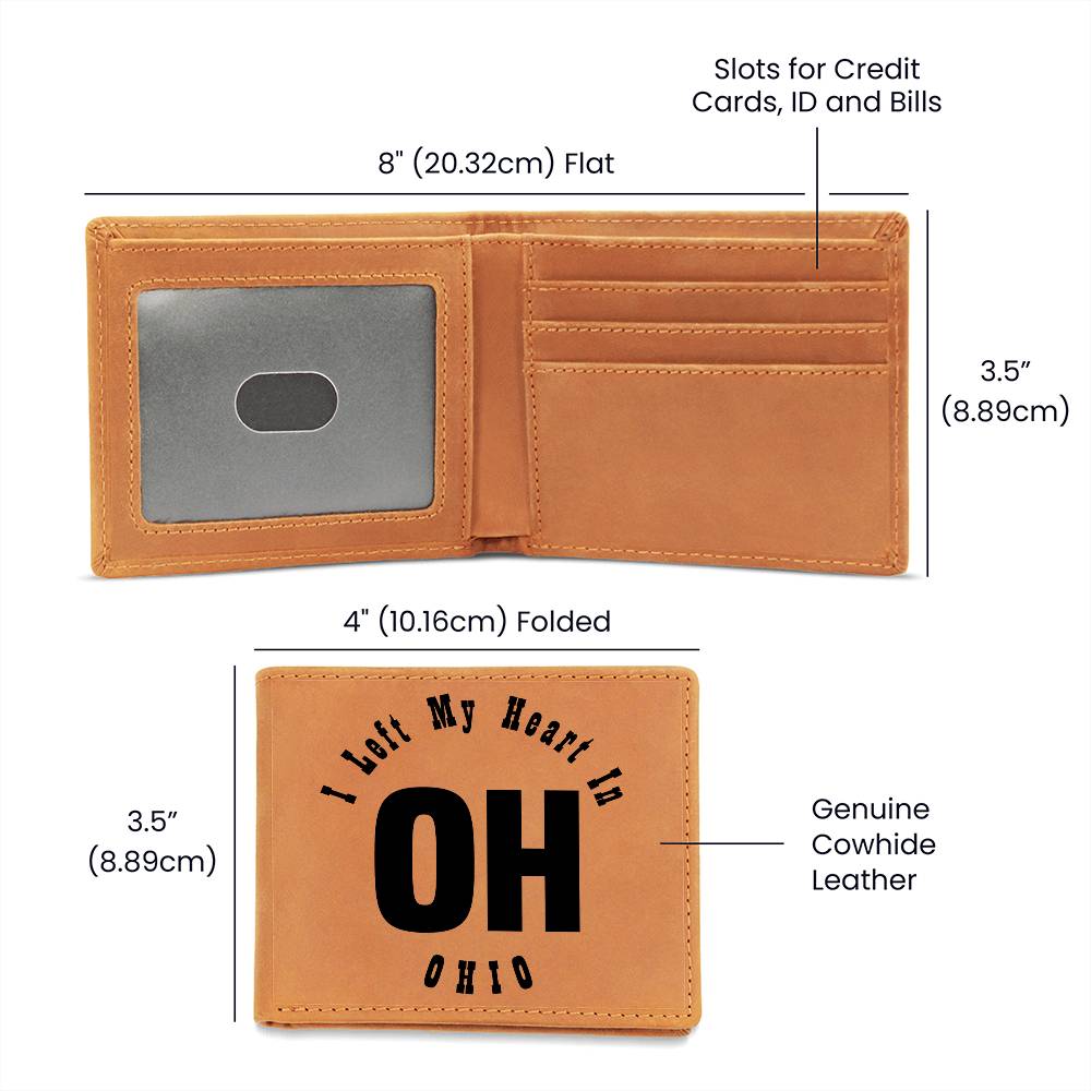 Heart In Ohio v01 - Leather Wallet