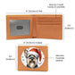 Christmas Dog - Cesky Terrier - Leather Wallet