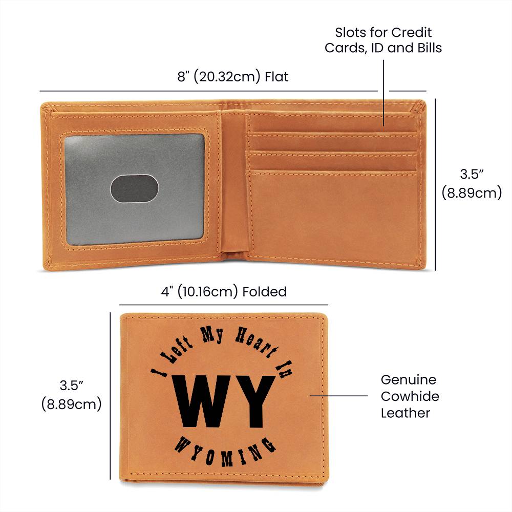 Heart In Wyoming v01 - Leather Wallet