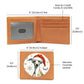 Christmas Dog - Whippet - Leather Wallet