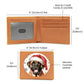 Christmas Dog - Mastiff - Leather Wallet