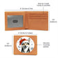 Christmas Dog - Swedish Vallhund - Leather Wallet