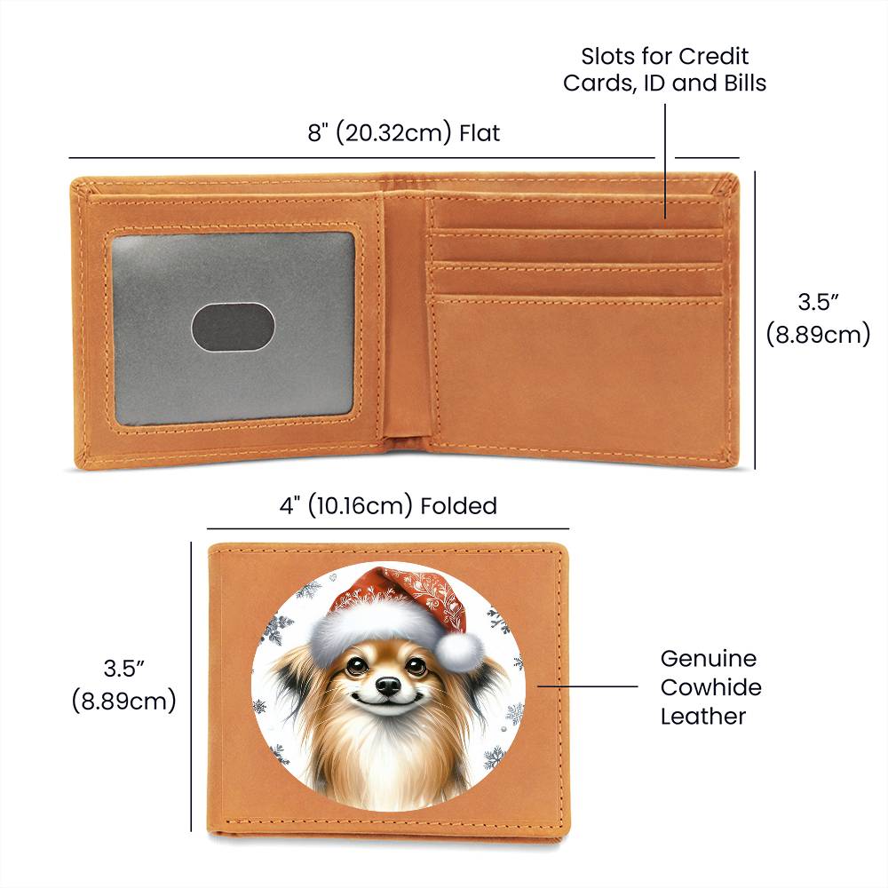 Christmas Dog - Russian Toy - Leather Wallet