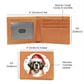 Christmas Dog - St. Bernard - Leather Wallet