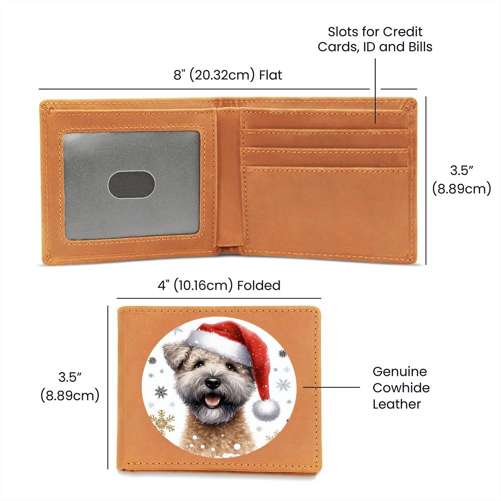 Christmas Dog - Pumi - Leather Wallet