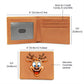 Funny Reindeer Face 04 - Leather Wallet