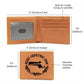 Merry Christmas From Massachusetts - Leather Wallet