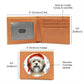 Christmas Dog - Dandie Dinmont Terrier - Leather Wallet
