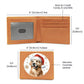 Christmas Dog - Golden Retriever - Leather Wallet