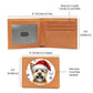 Christmas Dog - Norwich Terrier - Leather Wallet