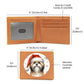 Christmas Dog - Lhasa Apso - Leather Wallet