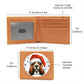 Christmas Dog - Basset Hound - Leather Wallet