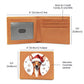 Christmas Dog - Cirneco dell’Etna - Leather Wallet