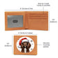 Christmas Dog - Boykin Spaniel - Leather Wallet