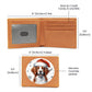 Christmas Dog - Brittany - Leather Wallet