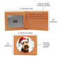 Christmas Dog - Irish Terrier - Leather Wallet