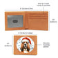 Christmas Dog - Bloodhound - Leather Wallet