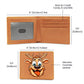 Funny Reindeer Face 07 - Leather Wallet