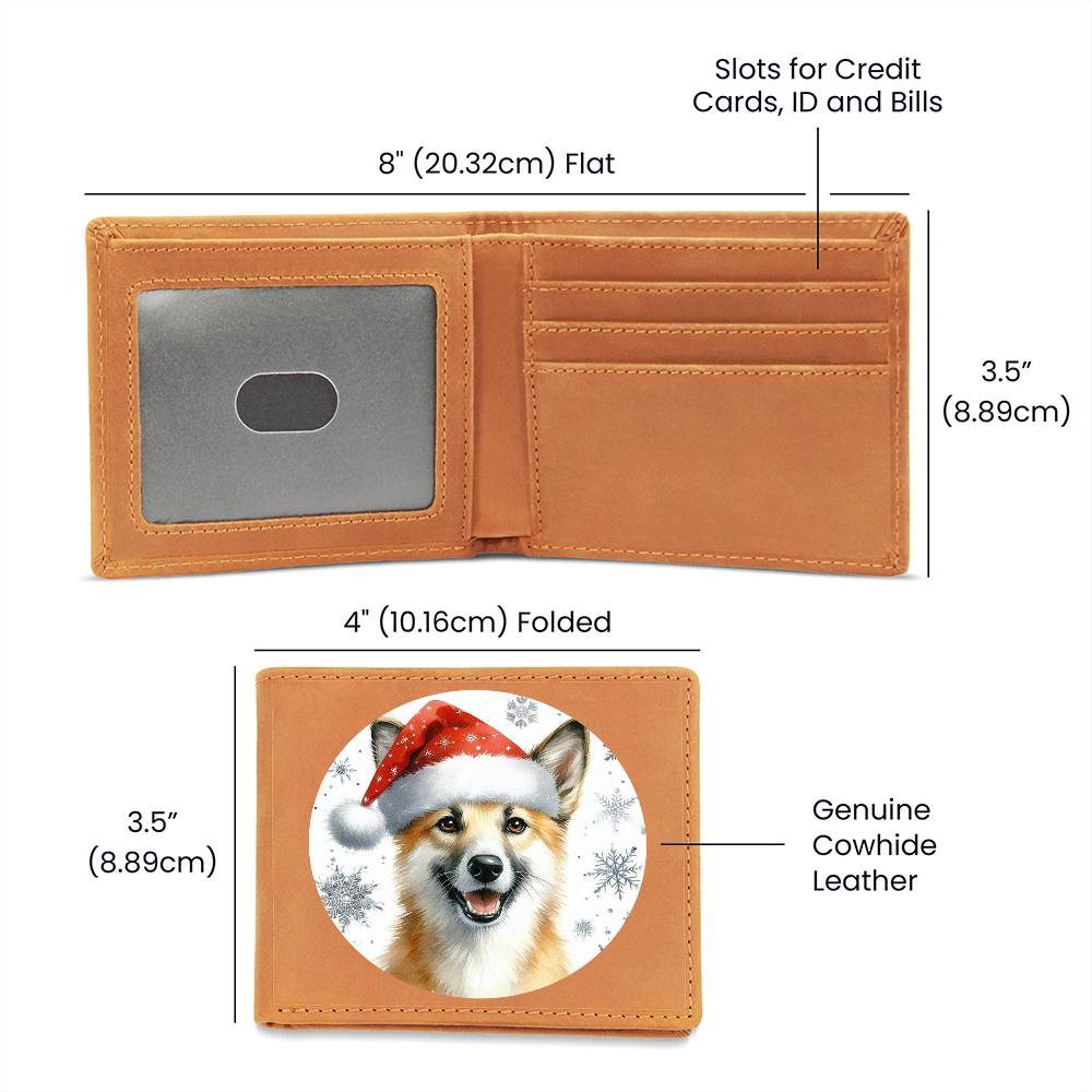 Christmas Dog - Canaan - Leather Wallet