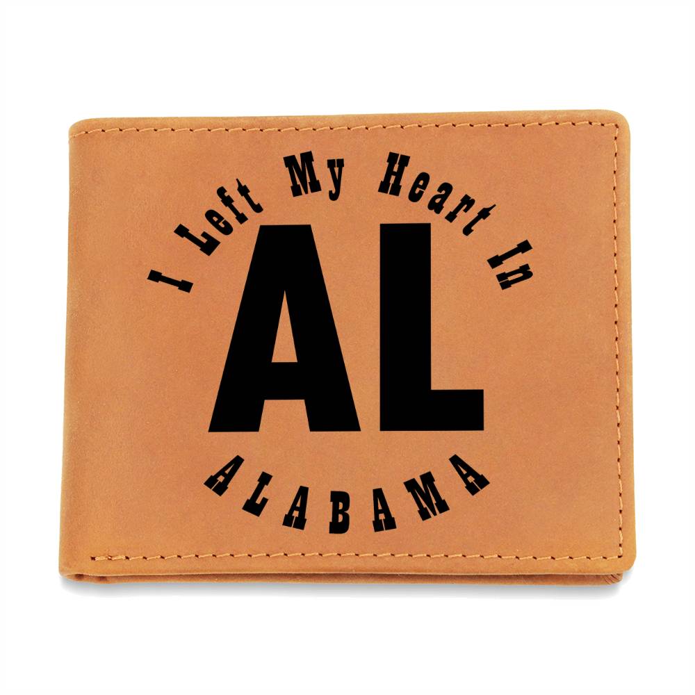 Heart In Alabama v01 - Leather Wallet