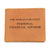 World's Greatest Personal Financial Advisor - Leather Wallet
