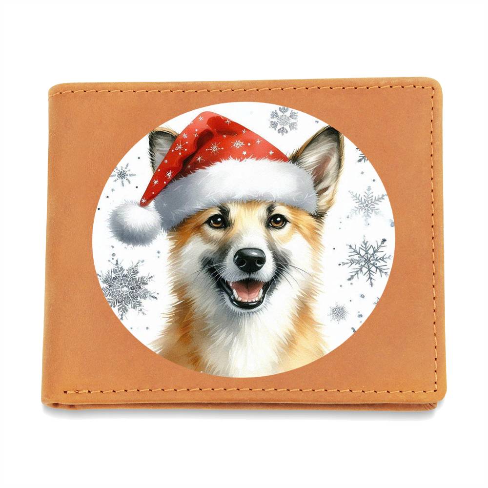 Christmas Dog - Canaan - Leather Wallet