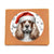 Christmas Dog - Clumber Spaniel - Leather Wallet