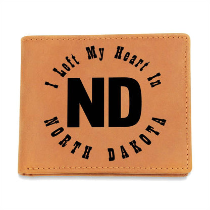 Heart In North Dakota v01 - Leather Wallet