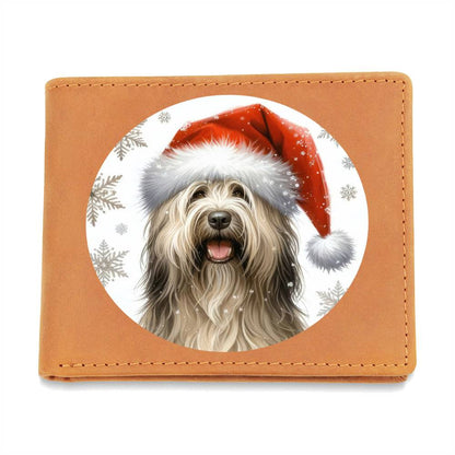 Christmas Dog - Bergamasco - Leather Wallet