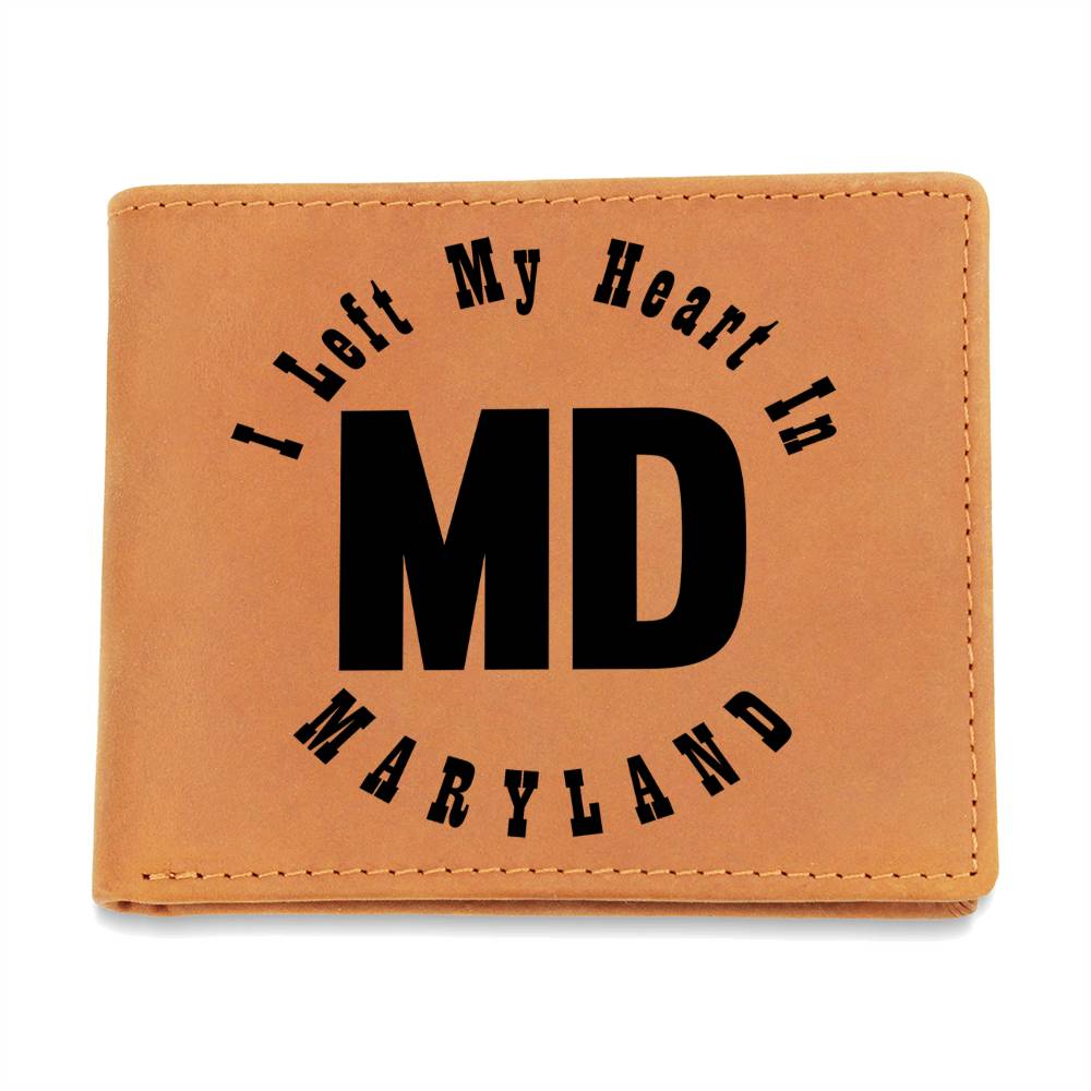 Heart In Maryland v01 - Leather Wallet