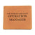 World's Greatest Operation Manager - Leather Wallet