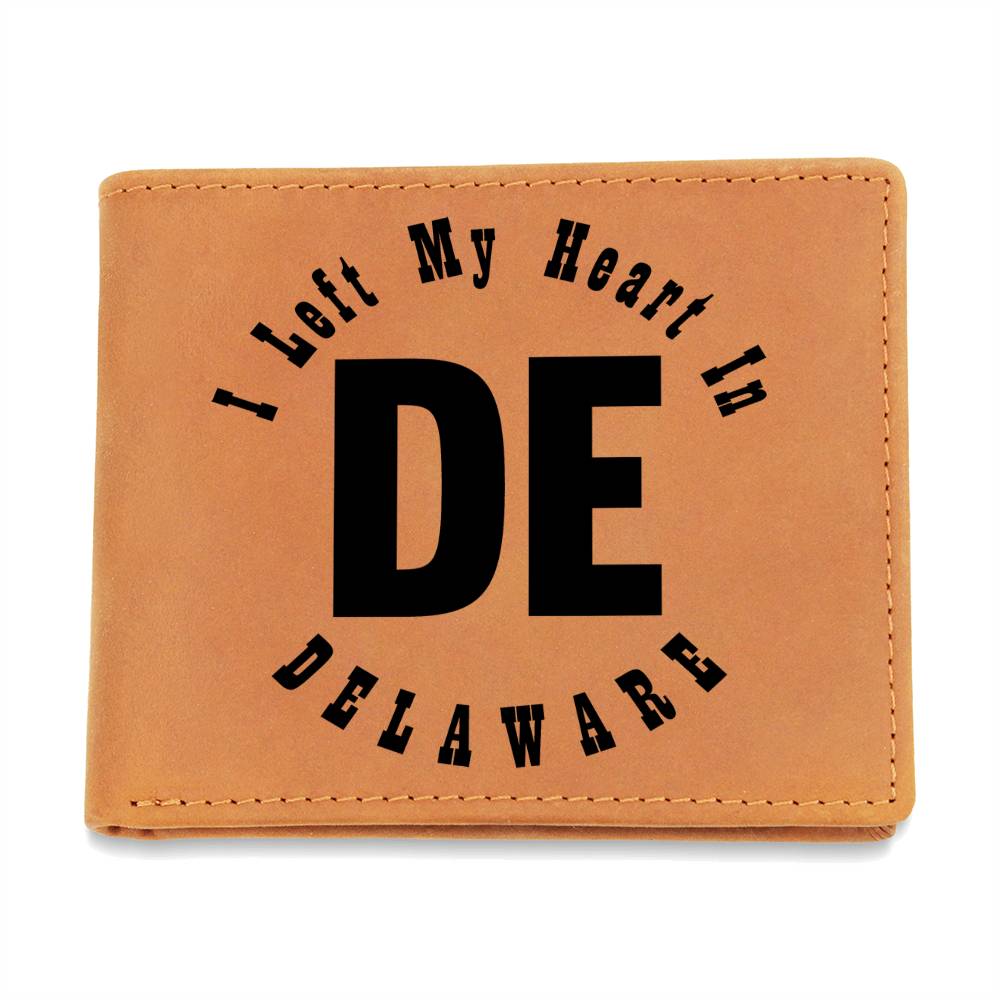 Heart In Delaware v01 - Leather Wallet