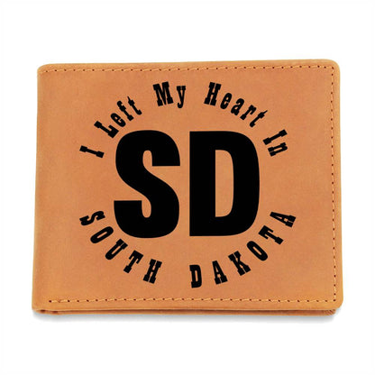 Heart In South Dakota v01 - Leather Wallet