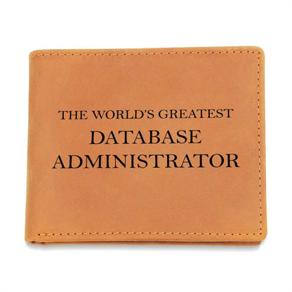 World's Greatest Database Administrator - Leather Wallet