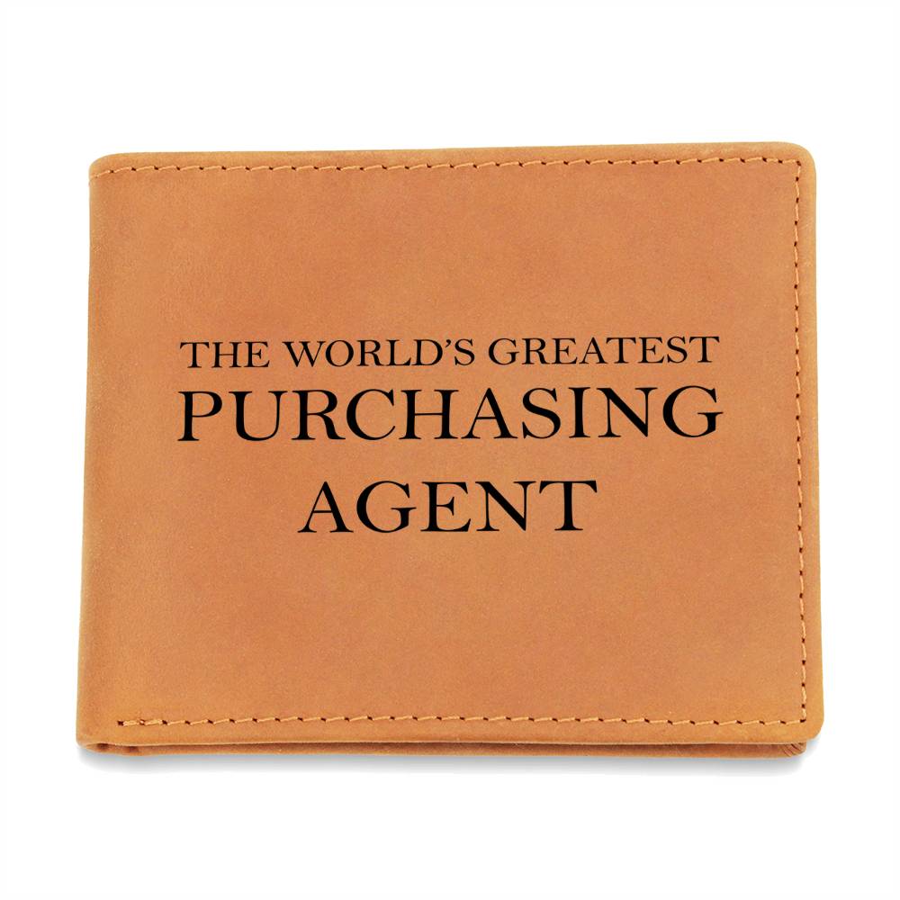 World's Greatest Purchasing Agent - Leather Wallet