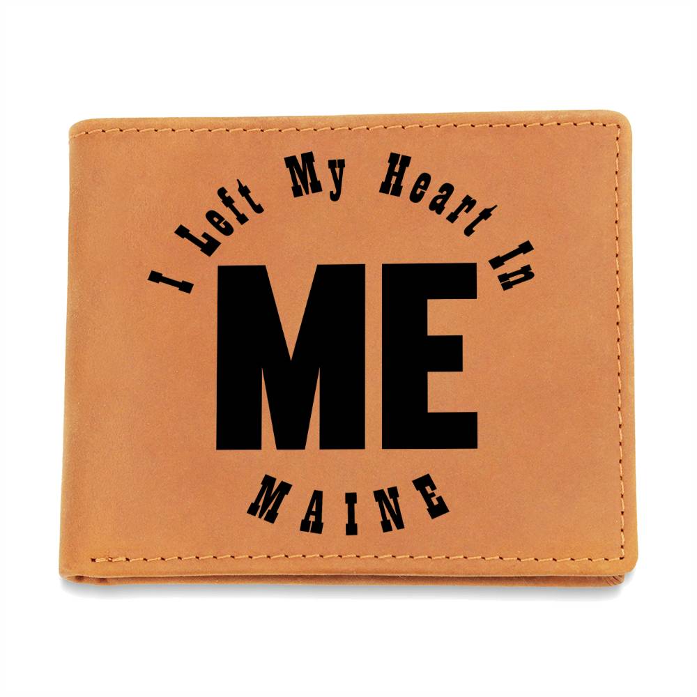 Heart In Maine v01 - Leather Wallet