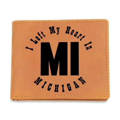 Heart In Michigan v01 - Leather Wallet
