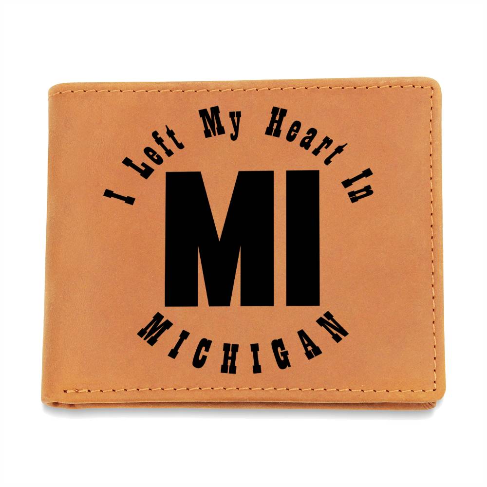 Heart In Michigan v01 - Leather Wallet