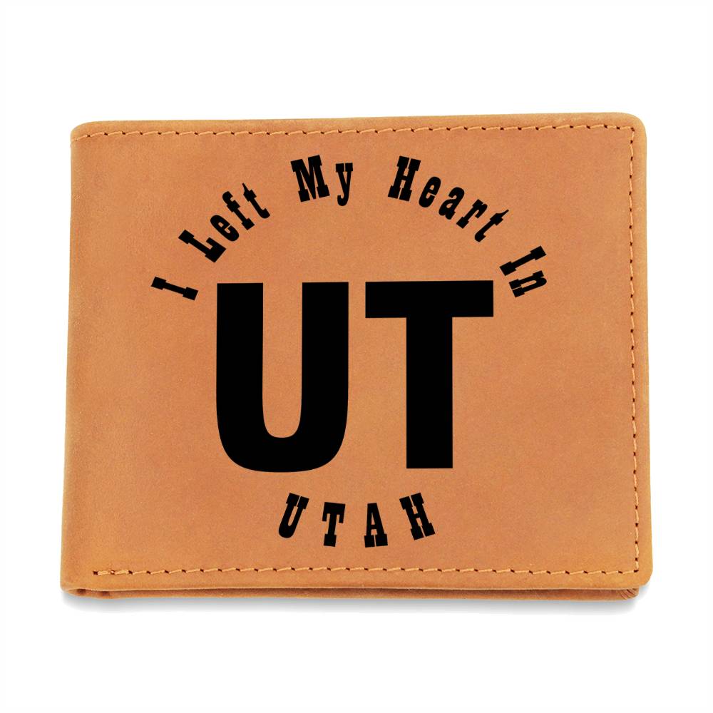 Heart In Utah v01 - Leather Wallet