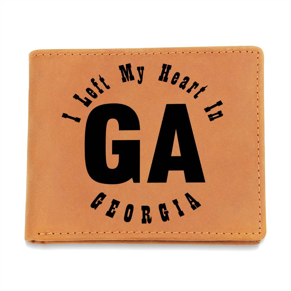 Heart In Georgia v01 - Leather Wallet