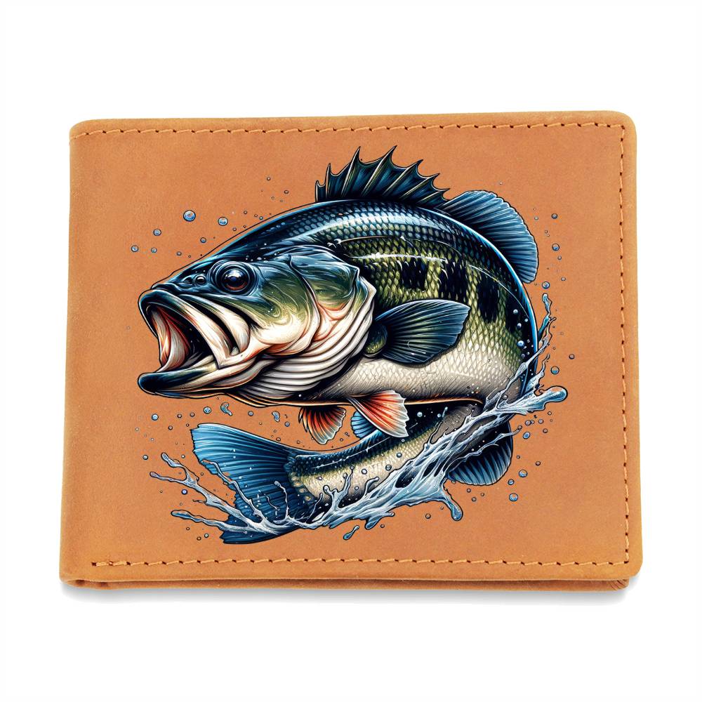 Gone Bass Fishing 05 - Leather Wallet