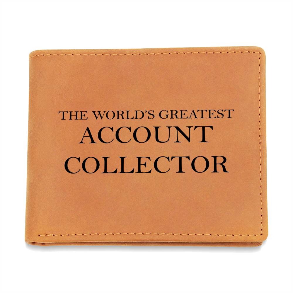 World's Greatest Account Collector - Leather Wallet