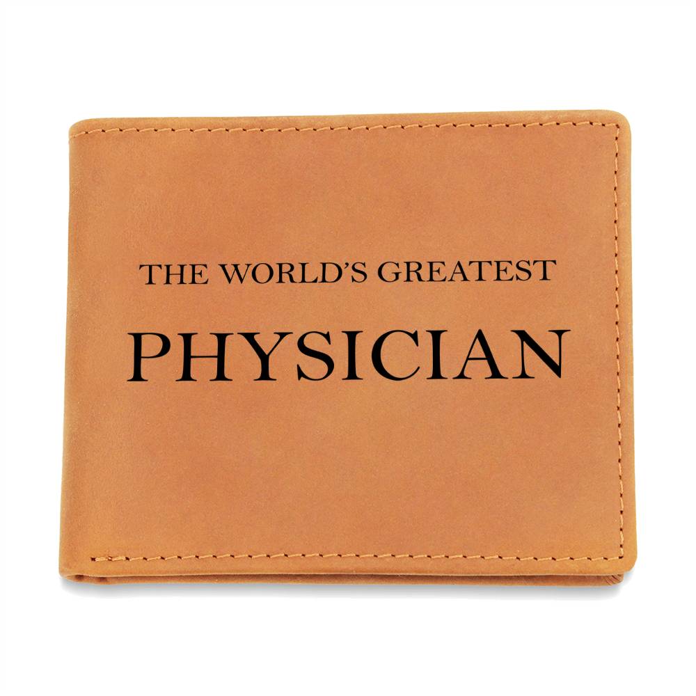 World's Greatest Physician - Leather Wallet