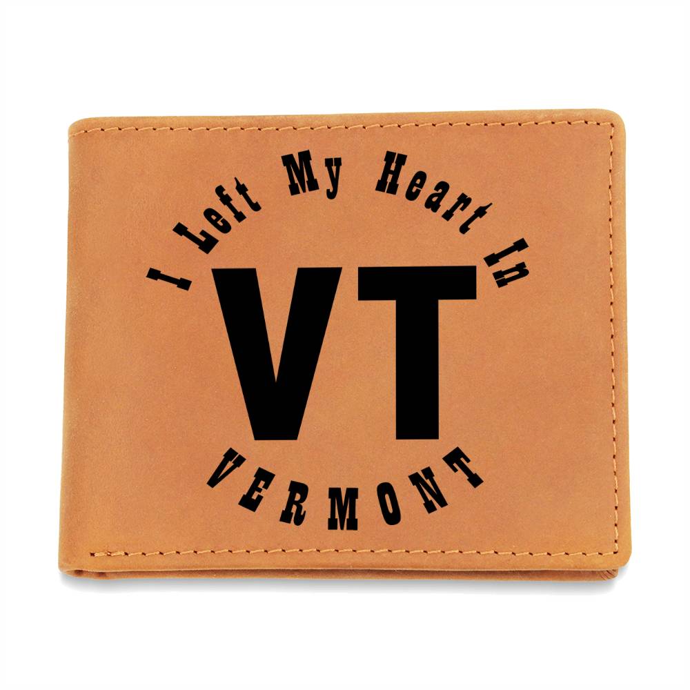 Heart In Vermont v01 - Leather Wallet