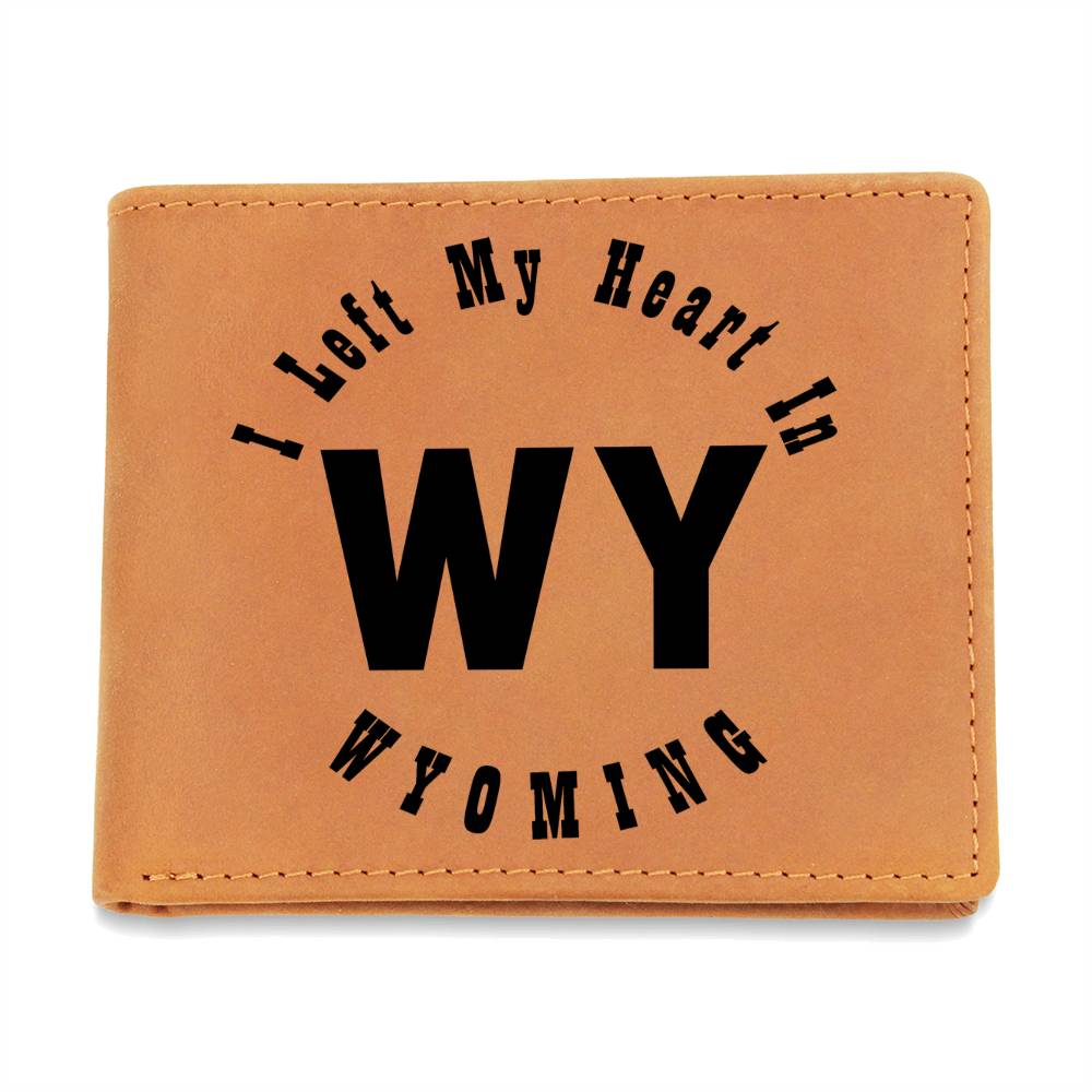 Heart In Wyoming v01 - Leather Wallet