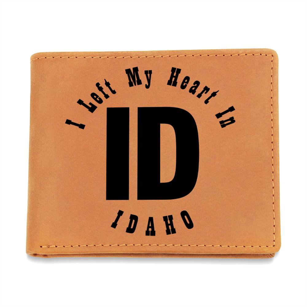 Heart In Idaho v01 - Leather Wallet