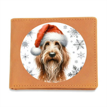 Christmas Dog - Spinone Italiano - Leather Wallet