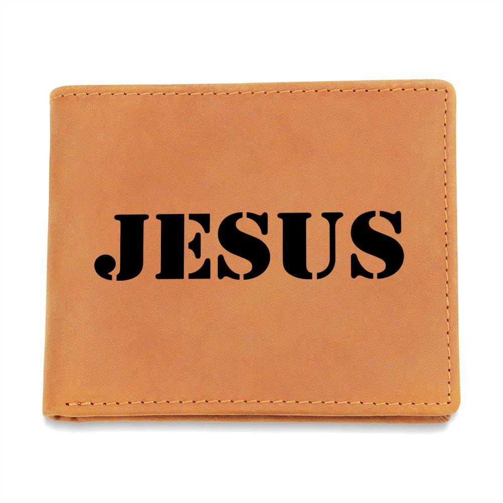 Jesus - Leather Wallet